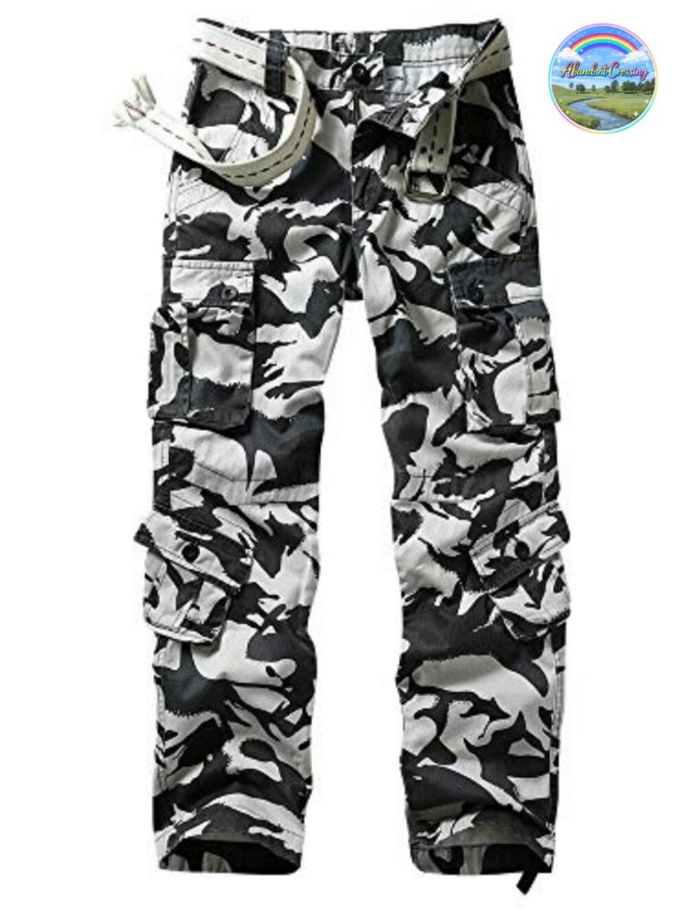 Men's Cotton Cargo Tactical Work Pants Relaxed Fit 8 Pockets